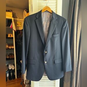 Hart Schaffner Marx Navy Wool Blend Men's Sportcoat